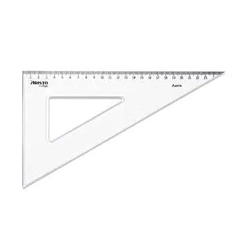 Esquadro Plástico Cristal 60G-25cm Aristo Geocollege AR23625