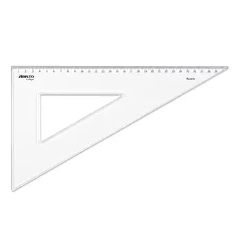 Esquadro Plástico Cristal 60G-30cm Aristo Geocollege AR23630