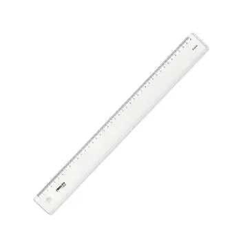 Régua de plástico cristal de 40cm da Aristo, ferramenta de precisão para medições e desenhos, modelo AR23040.