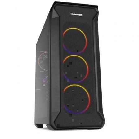 Nox Hummer Quantum RGB - Gabinete ATX com Vidro Temperado Preto