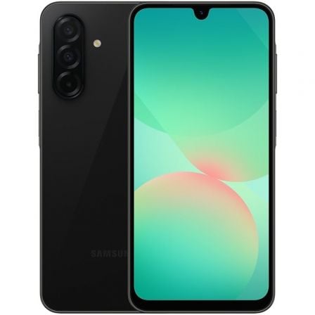 Smartphone Samsung Galaxy A26 5G Android de 6,7 polegadas, 6GB RAM, 128GB, na cor preta.