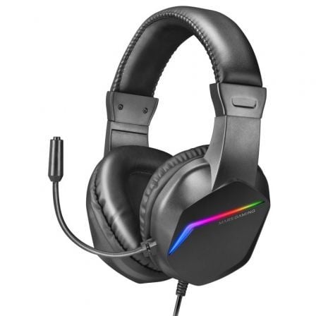 Fones de ouvido Gaming Mars Gaming MH122 FRGB com Microfone, Cancelamento de Ruído