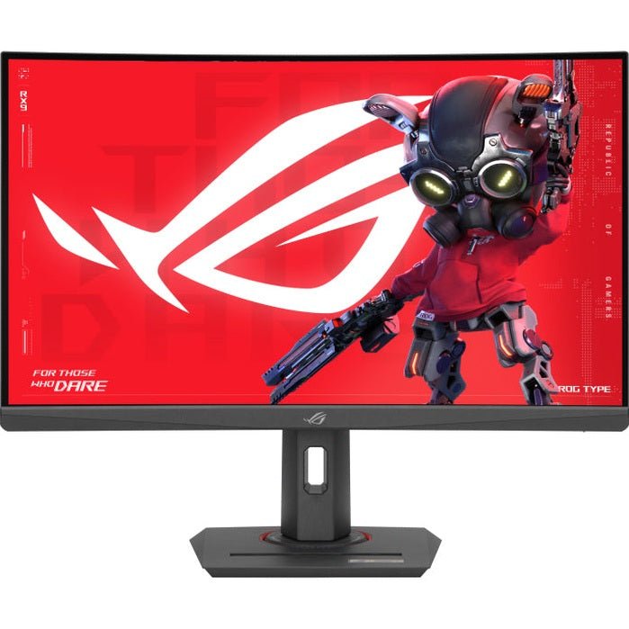Monitor ASUS ROG Strix XG27WCS de 27 polegadas, curva, QHD, 180Hz e 1ms, voltado para jogos e consumo de mídia.