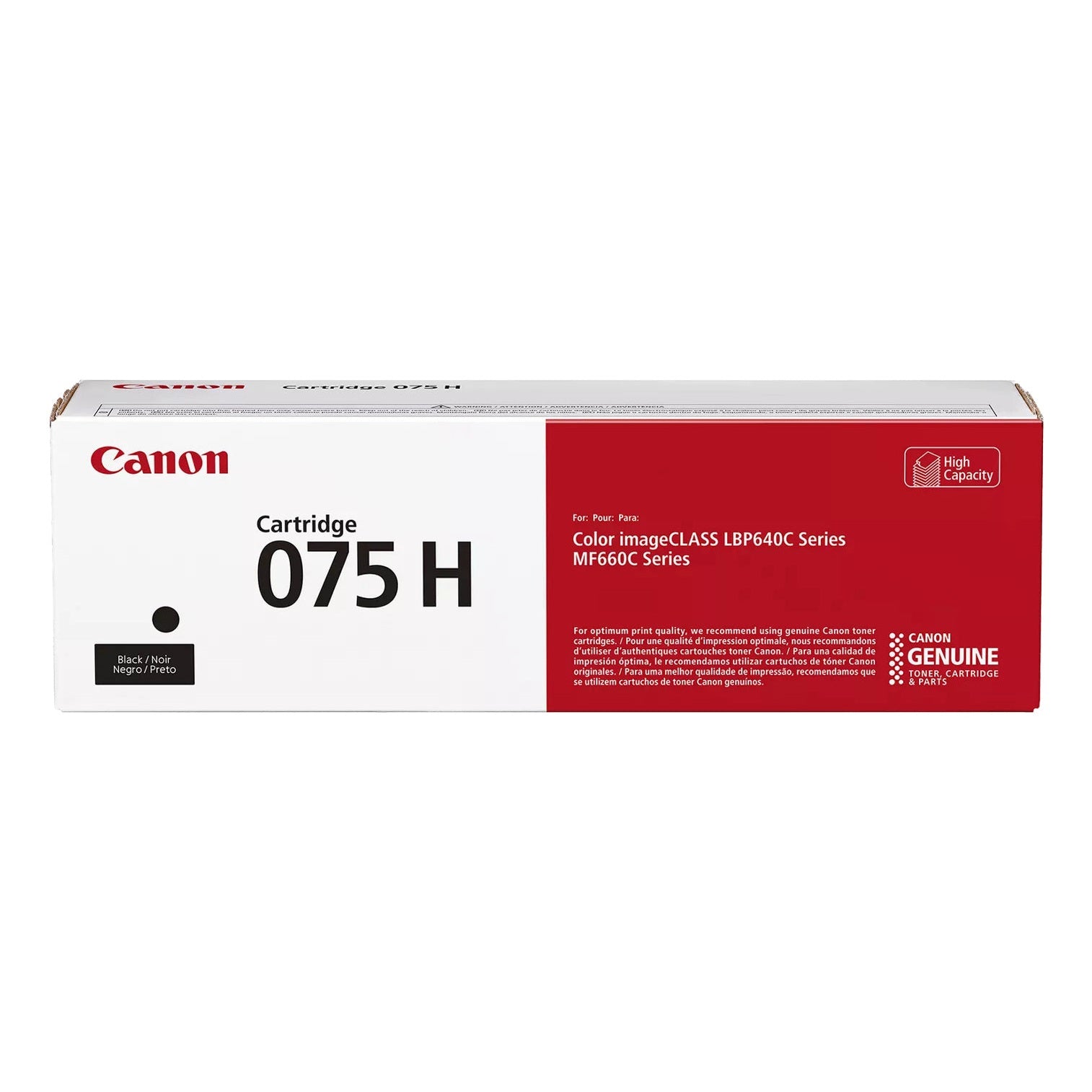 Toner Canon 075 H BK para Impressoras – Alta Qualidade