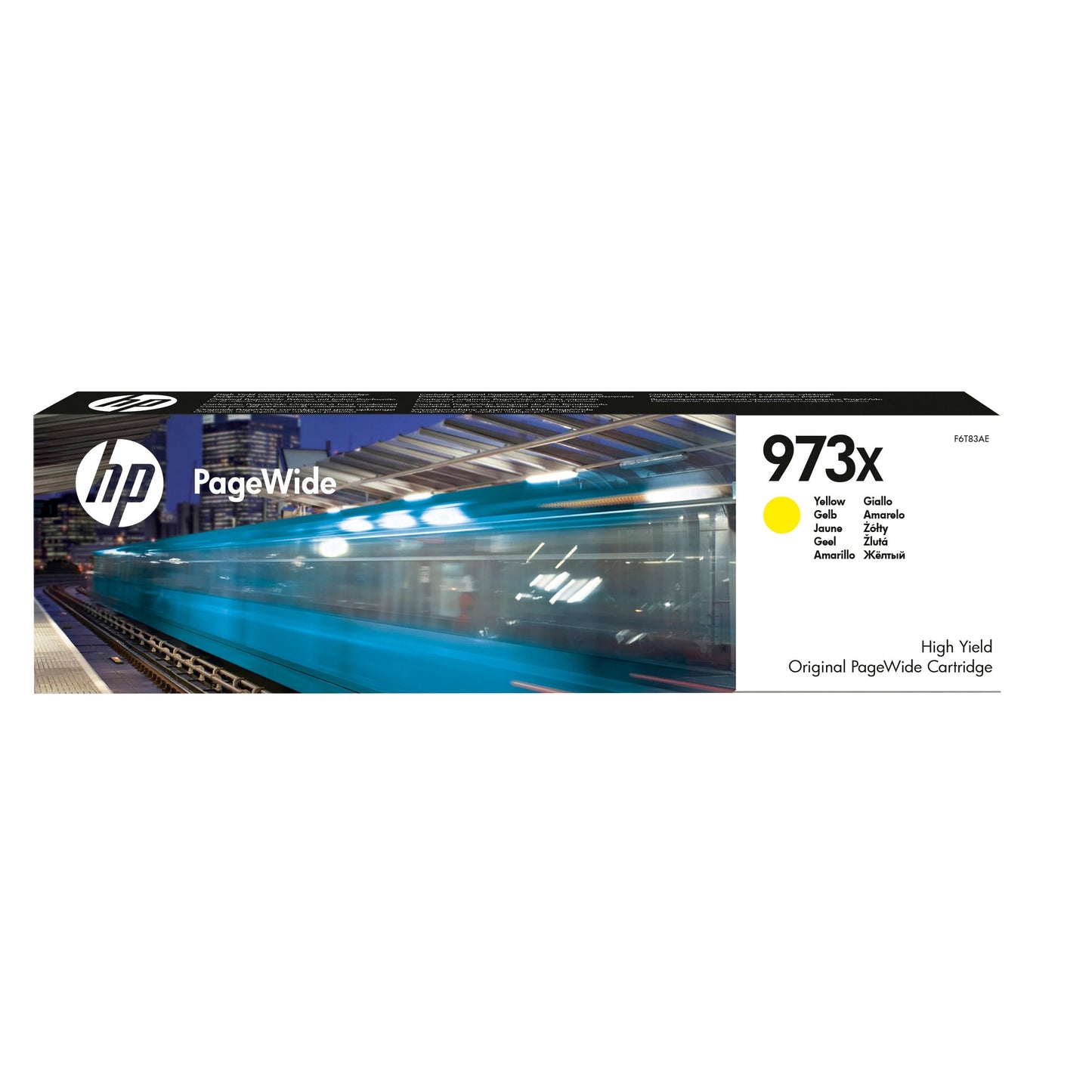 HP 973X original high yield yellow PageWide cartridge F6T83AE HP