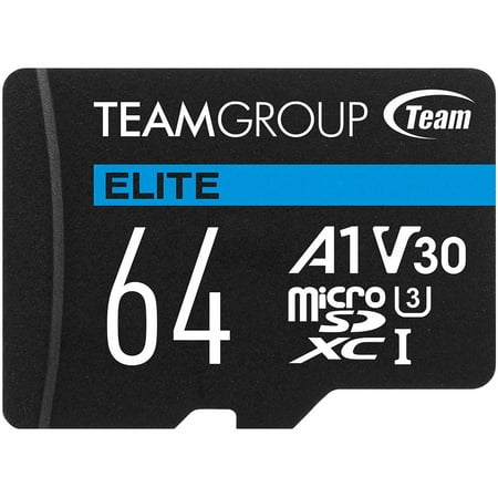 Cartão Micro SDXC 64GB Team Group Elite A1 V30 com Adapter
