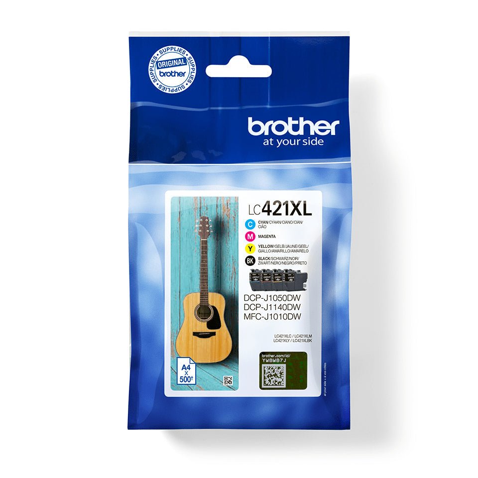 Tintas Brother 4 chips para impressoras DCP-J1050DW e MFC-J1010DW, alta capacidade Brother