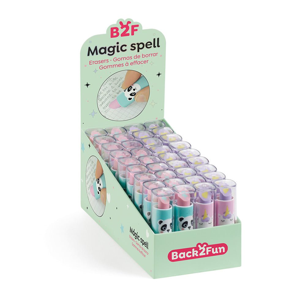 Bluepixel Equipamentos e Serviços Informáticos Lda | Borracha Batom Mágico - Expositor com 36 unidades Back2Fun Borrachas