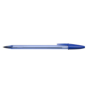 Esferográfica Bic Cristal Soft azul, caneta de 1,2 mm, com 50 unidades, escrita suave e de qualidade.
