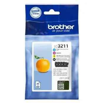 Pack Tinteiros Brother LC3211VAL | 4 Cores para 200 páginas