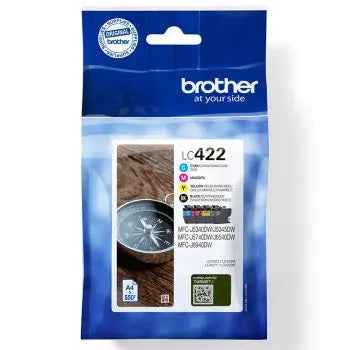 Pack Tinteiros Brother LC422VAL | 4 Cores | 550 Páginas
