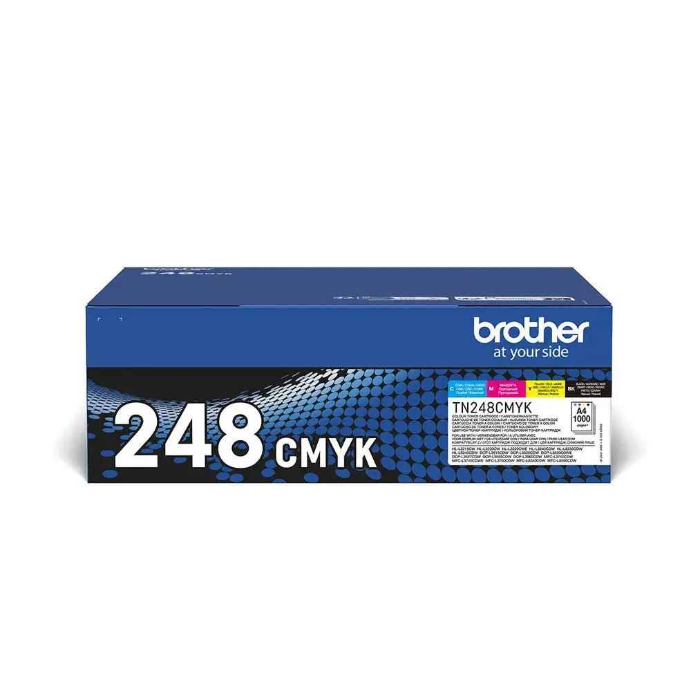 Pack Toners Brother TN-248VAL — 4 Cores, 1000 páginas