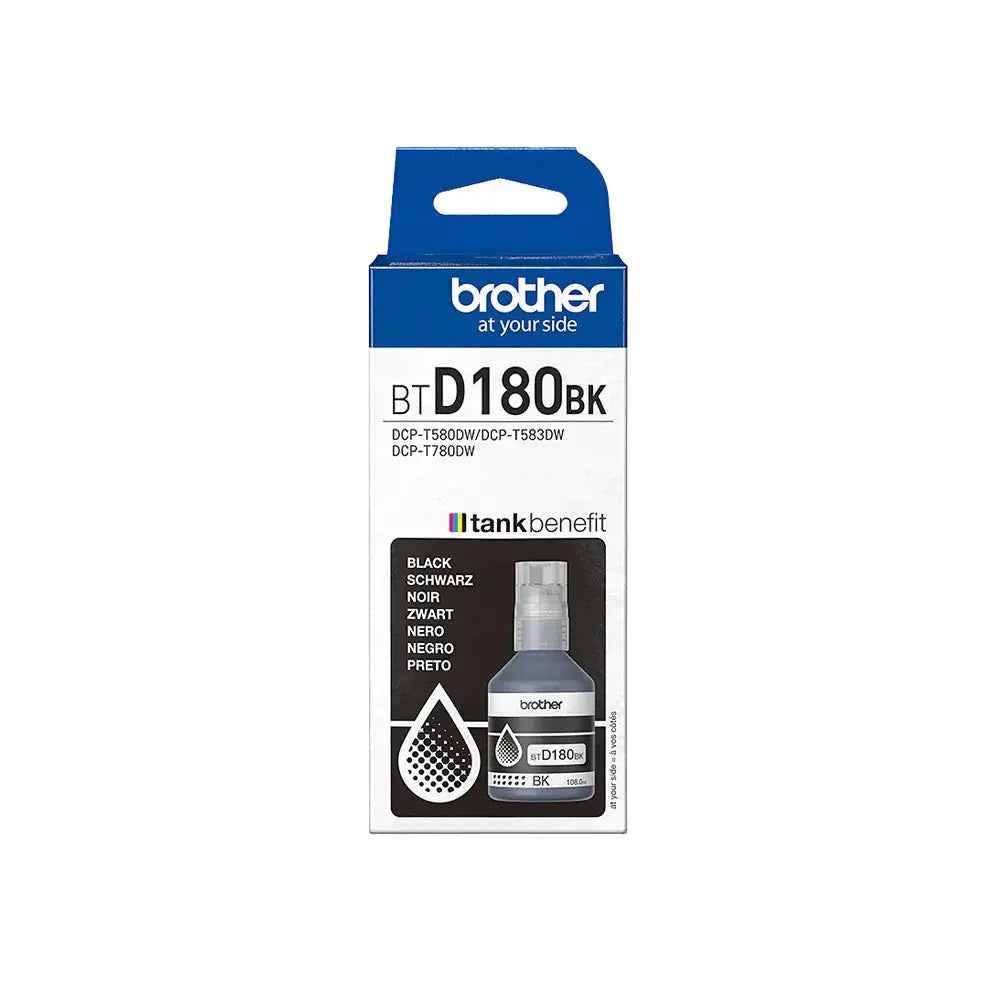 Tinteiro Brother BTD180BK Preto para Impressora, 7500 páginas