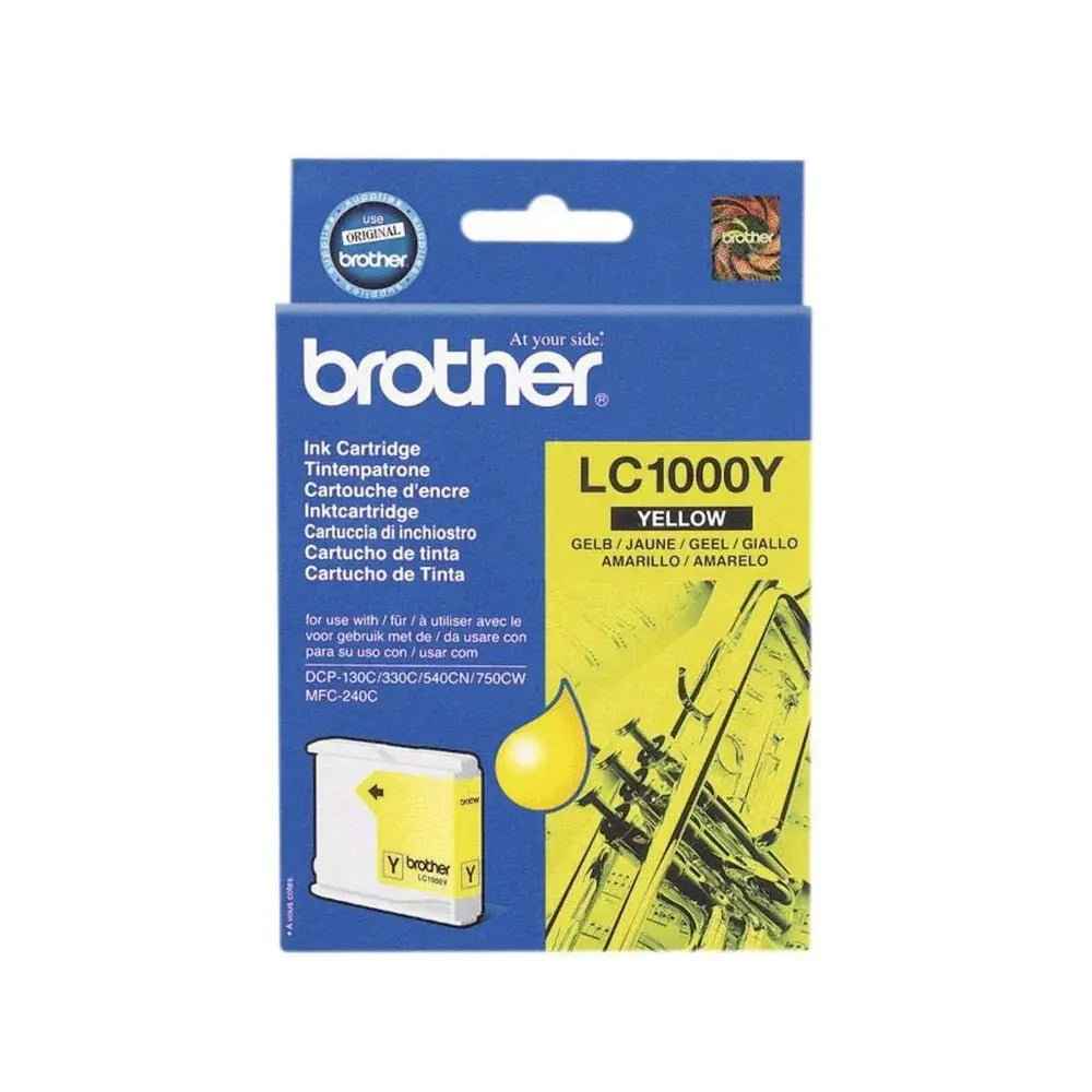 Tinteiro Brother LC1000Y Amarelo 6,5ml - Até 400 páginas