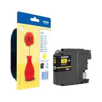Tinteiro Brother LC121Y Amarelo 3,9ml | 300 páginas
