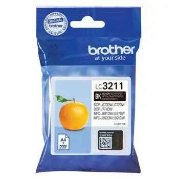 Tinteiro Brother LC3211BK Preto para Impressora - 200 páginas