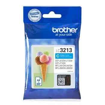 Tinteiro Brother LC3213C Azul 400 Páginas - Original e Compatível