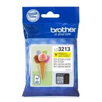 Tinteiro Brother LC3213Y Amarelo - 400 páginas de alta qualidade