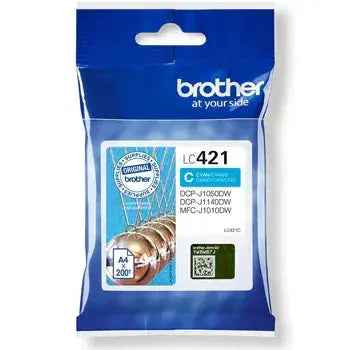 Tinteiro Brother LC421C Azul para Impressora - 200 páginas