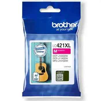 Tinteiro Brother LC421XLM Magenta - 500 páginas de alta qualidade