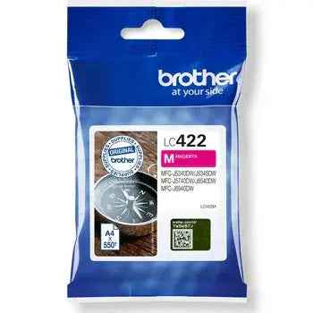 Tinteiro Brother LC422M Magenta — 550 páginas de alta qualidade