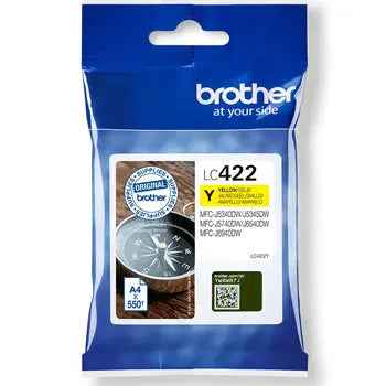 Tinteiro Brother LC422Y Amarelo para Impressora, 550 páginas