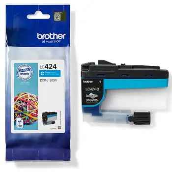 Tinteiro Brother LC424C Azul - 750 páginas de alta qualidade