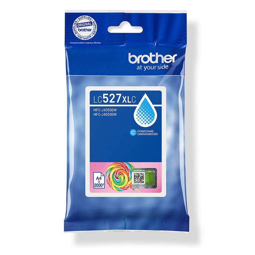 Tinteiro Brother LC527XLC Azul 2000 páginas - Compatível e de alta qualidade