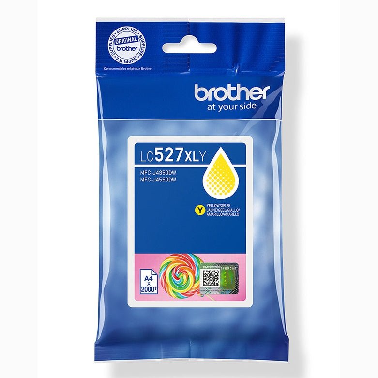 Tinteiro Brother LC527XLY Amarelo para Impressora – 2000 Páginas