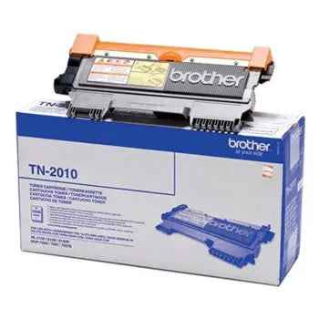 Cartucho de toner Brother TN-2010 preto, compatível com impressoras Brother, com capacidade para 1000 páginas, alta qualidade.