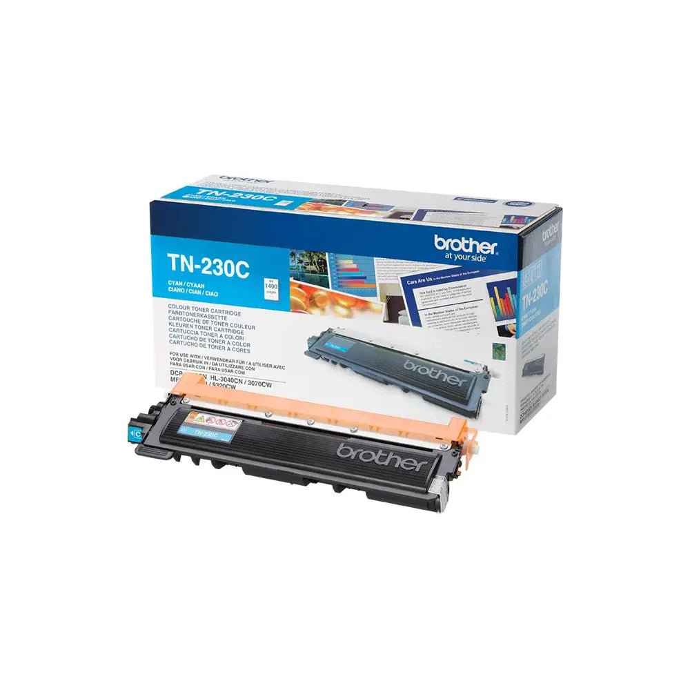 Toner Brother TN-230C azul original para impressora, capacidade de 1400 páginas, compatível com impressoras Brother