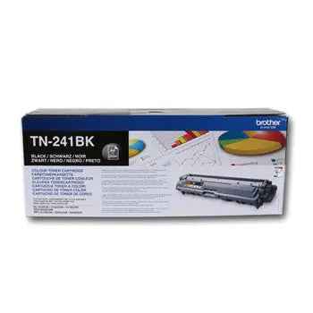 Toner Brother TN-241BK preto original para impressora, capacidade de 2500 páginas, compatível com impressoras Brother.