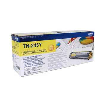 Toner Brother TN-245Y amarelo original para impressora, alta qualidade, capacidade de 2200 páginas.