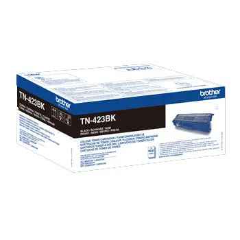 Toner Brother TN-423BK original preto para impressora, capacidade de 6.500 páginas, alta qualidade de impressão.