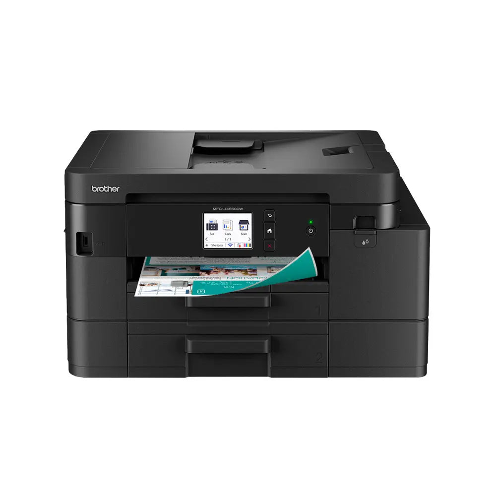 Tinta multifunções Brother MFC-J4550DW para impressões e cópias em papel A4, compatível com impressora jato de tinta.