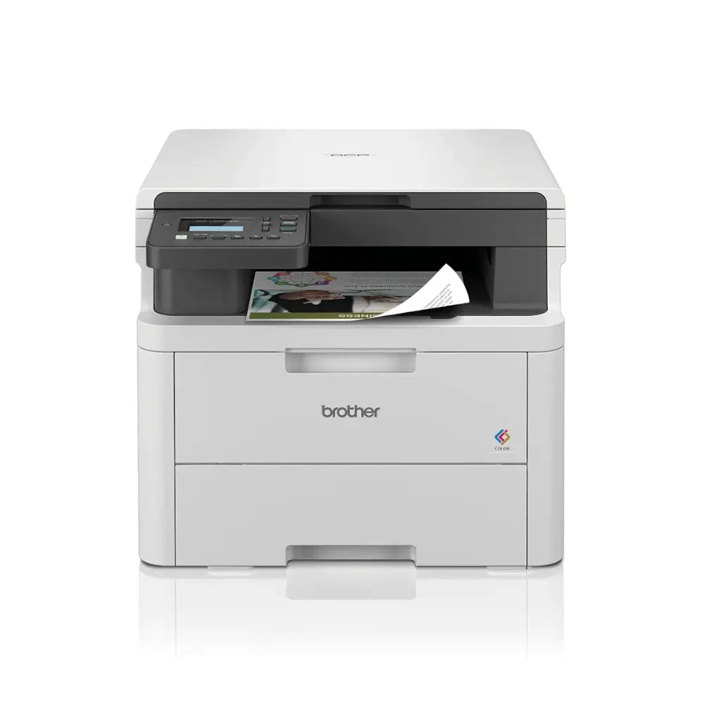 Multifunções Brother Laser Color DCP-L3520CDWE com Wi-Fi, impressora colorida multifuncional para escritório.