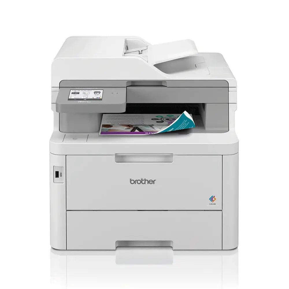 Impressora multifuncional Brother MFC-L8390CDW a laser color, com scanner, cópia e impressão em uma única máquina.
