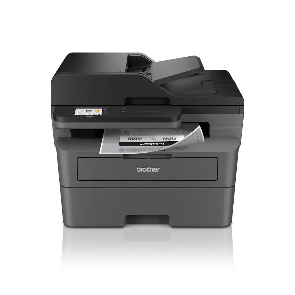 Impressora multifuncional Brother laser mono DCP-L2660DW com scanner e fax, vista frontal com painel de controle.