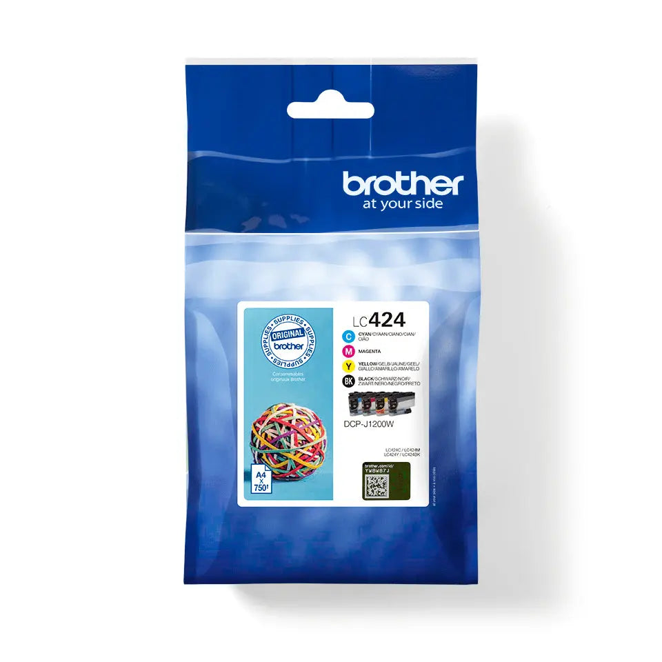 Tinteiro Brother LC424VAL para impressora Mini19 BIZ-SL, alta qualidade, compatível com impressoras Brother, visível na imagem.