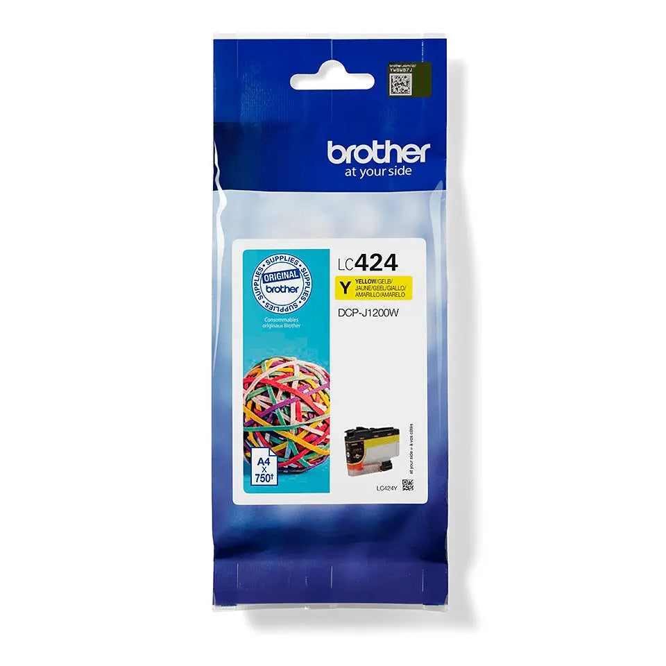 Tintas Brother LC424Y para Mini19 BIZ-SL | Cartucho Amarelo Brother
