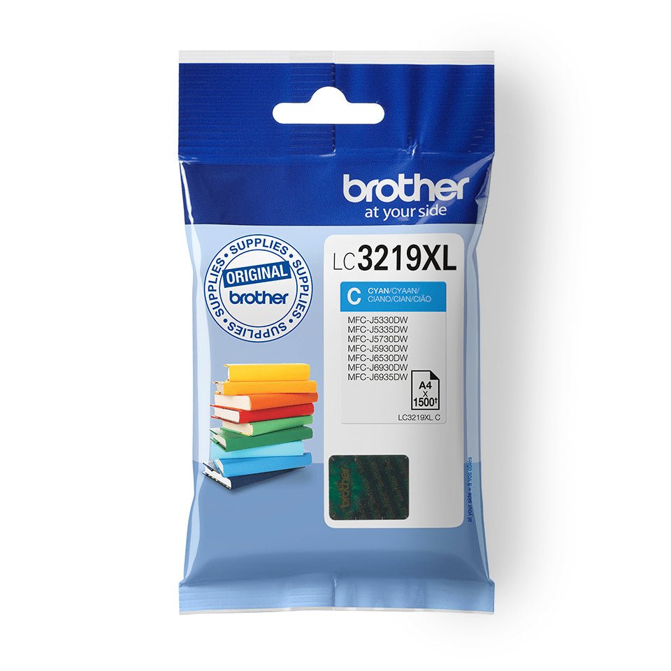 Tinteiro Brother LC3219XLC Ciano XL para Impressoras MFC J5330DW a 6935DW Brother