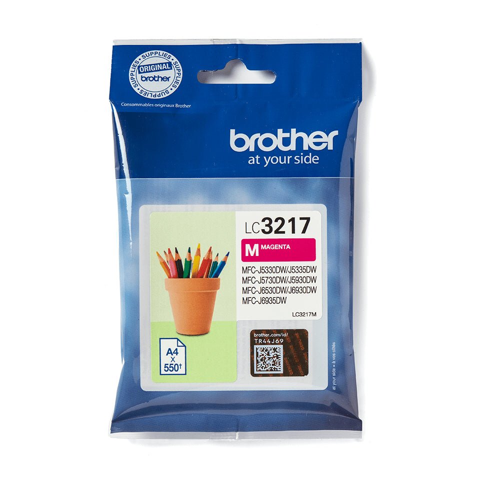 Tinteiro Magenta BROTHER LC3217M para MFC J5330DW e mais Brother