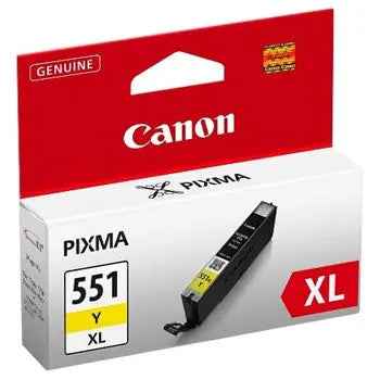 Tinteiro Canon 551XL Amarelo 11ml - Cartucho Original Grau High Yield
