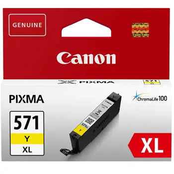Tinteiro Canon 571XL Amarelo 11ml – Compatível e Alta Qualidade
