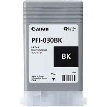 Tinteiro Canon PFI-030 Preto Matte de 55ml, compatible com impressoras Canon, para impressões de alta qualidade e durabilidade