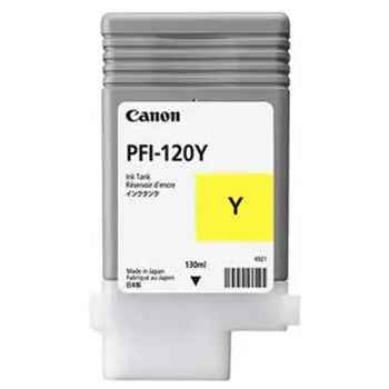 Tinteiro Canon PFI-120 Amarelo, original Canon, 130ml, tinta de alta qualidade, para impressoras Canon.