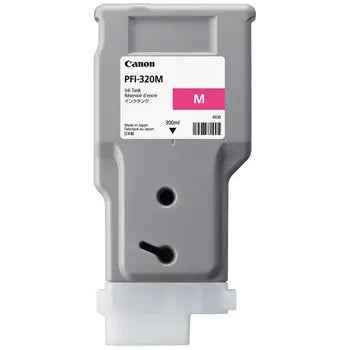Tinteiro Canon PFI-320 Magenta de 300ml, compatível, de alta qualidade, para impressoras Canon.