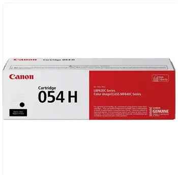 Toner Canon 054H preto original para impressora Canon, alta qualidade, capaz de imprimir até 3100 páginas.