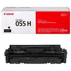 Toner Canon 055H Preto de alta capacidade para impressoras Canon, imprime até 7600 páginas, original da marca Canon.