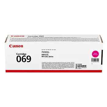 Toner Canon 069 Magenta de alta capacidade para impressoras Canon, original, com embalagem e toner visíveis na imagem